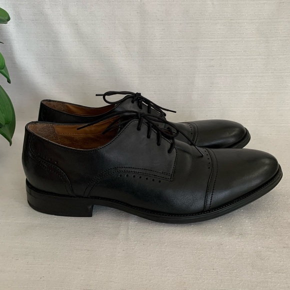 Bostonian Black Leather Oxfords Shoes Men’s 13 - Picture 5 of 7
